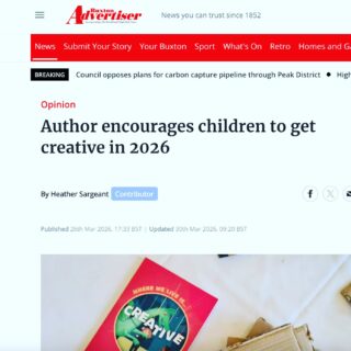 Our article is also in the Buxton Advertiser - thank you @buxtonadvertiser This is such a brilliant thing because we will be at Buxton for Books in June with @buxtoncrescentheritagetrust Come and see our wonderful book 'Where we live is creative' and have a chat about beautiful children's books. @emilyshorewrites will be around on Friday 12 June and I (Heather) will be around all weekend. 🎉😊 #buxton #highpeak