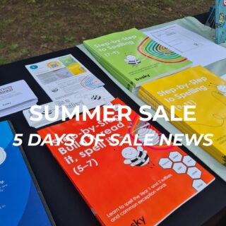 HELLO 👋 All this week I'll be telling you about our summer discounts. Perhaps you are a teacher and you want to try something out before September. Or you might be a parent who has wondered if it would be worth trying to support your child with some additional spelling practice. I have an offer a day to share with you and they will all last until 23:59 on 19th July 2026. Please share this far and wide. DAY THREE: 'Step by Step to Spelling' is discounted by 60% when you buy 4 books by using the code 'SUMMERFOUR' at the Bosky Publishing webshop. If 6 people order 4 copies each, it will cover a month of my Shopify subscription. That's what your purchase does - hopefully your child finds this so helpful *AND* you definitely support a small business to keep going. #boskysummersale #boskypublishing #stepbysteptospelling  #indiepublishing #indieeducationalpublishing #educationalpublisher #greatermanchester #smallbusinessuk